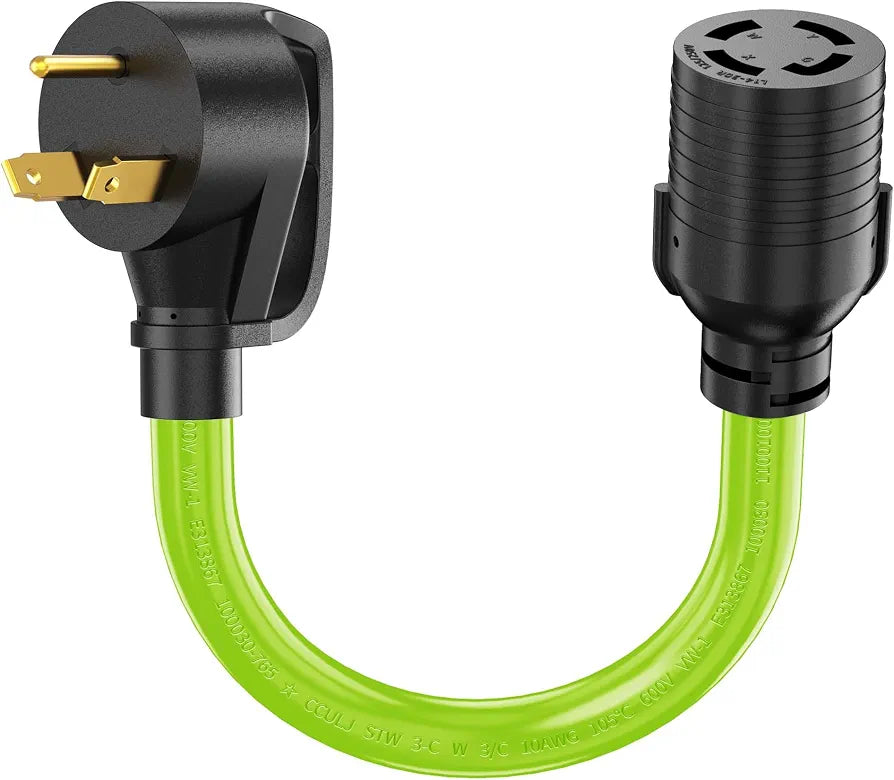 30 Amp Generator Adapter, TT-30P Male to L14-30R Female