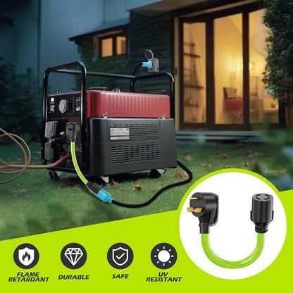 30 Amp Generator Adapter, TT-30P Male to L14-30R Female