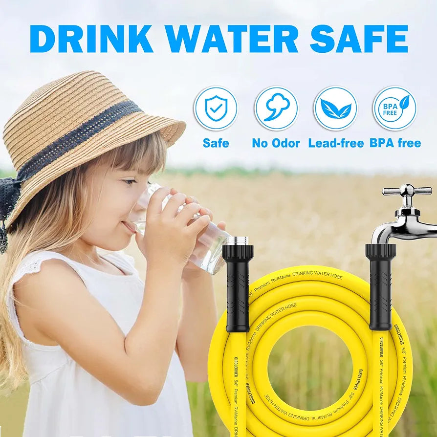 RV Drinking Water Hose 50FT with Storage Bag